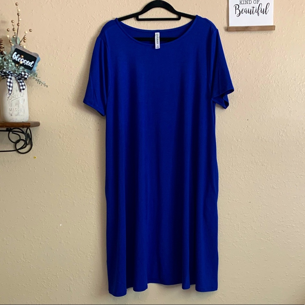 Blue T-Shirt Dress